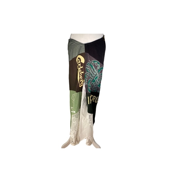 Upcycled T-Shirt Skirt w/Linen "Luck of the Irish" - Picture 1 of 4